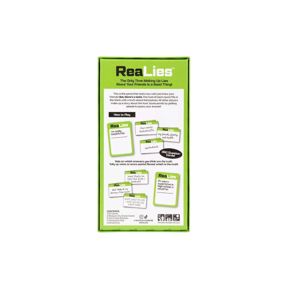 What Do You Meme Realies Friendship Knowledge Adult Party Card Game - Image 2