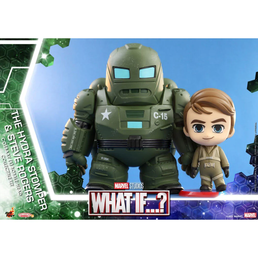 What If Hydra Stomper & Steve Rogers Cosbaby Mini Figure Toy 15cm - Image 5