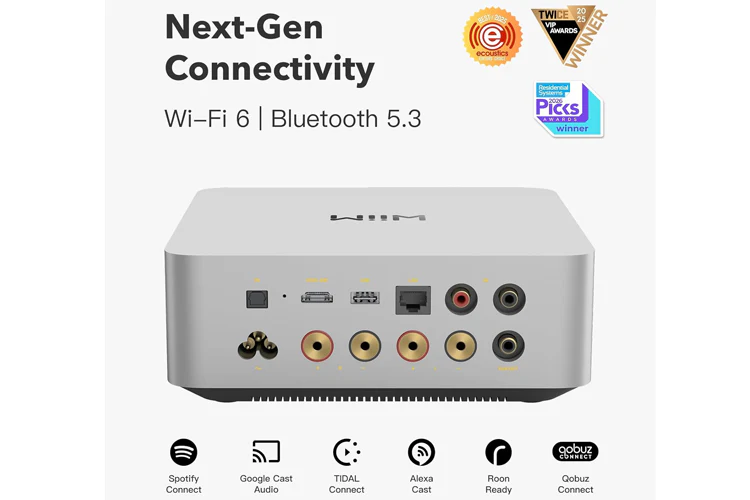 WiiM Amp Ultra Wireless Audio streaming Amplifier - Silver - Image 3