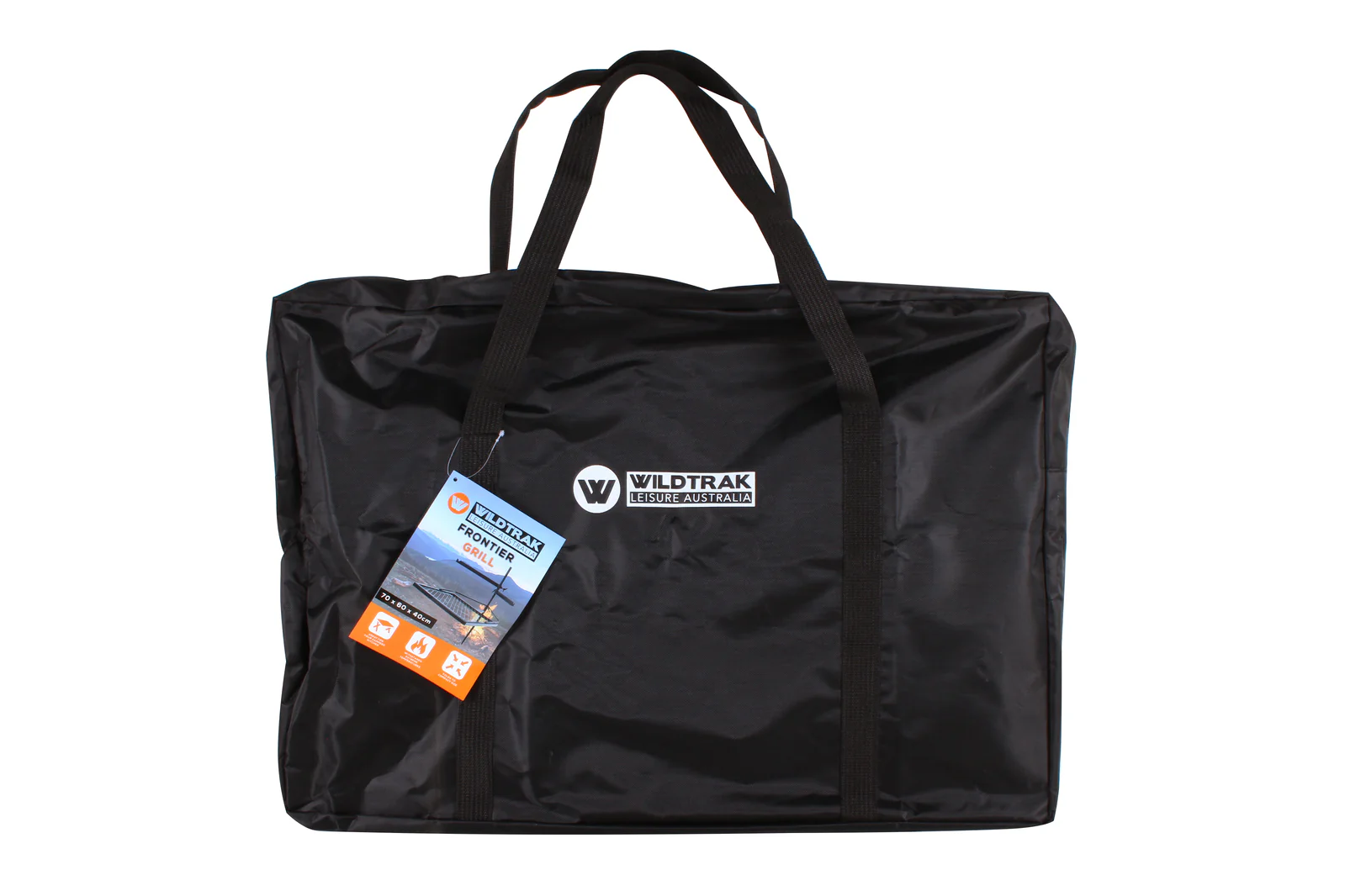 Wildtrak 70x60cm Frontier BBQ Grill with Bag (Black) - Image 2