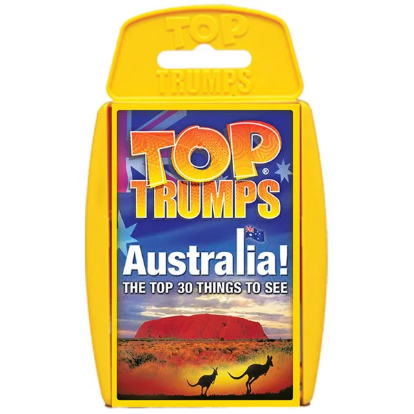 Winning Moves Top Trumps: Australia Top 30 Things to See Board Game