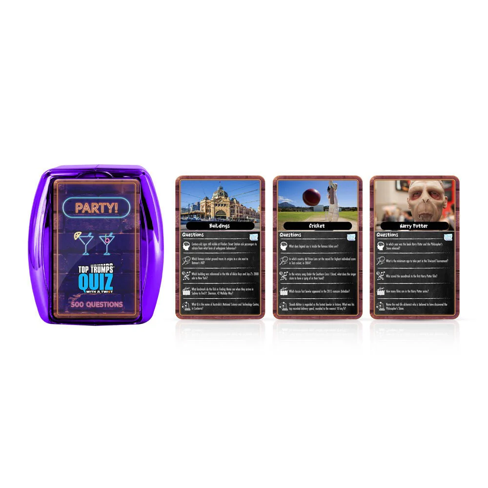 Winning Moves Top Trumps Quiz: Party Quiz Top Trumps Quiz Board Game - Image 3