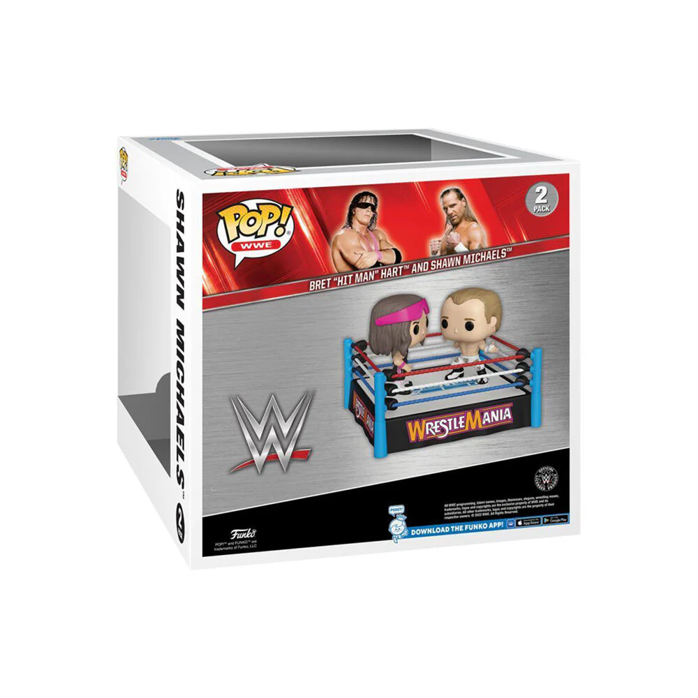 WWE Bret Hart Vs Shawn Michaels Wrestling TV Vinyl Action Figure Toy 9.80cm - Image 3