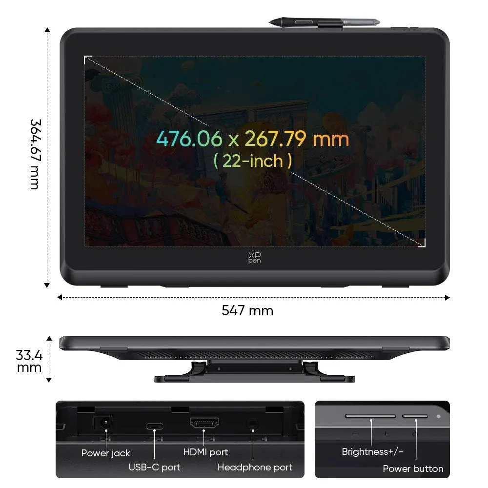 XPPen Artist 22 Plus Pen Display - Image 4