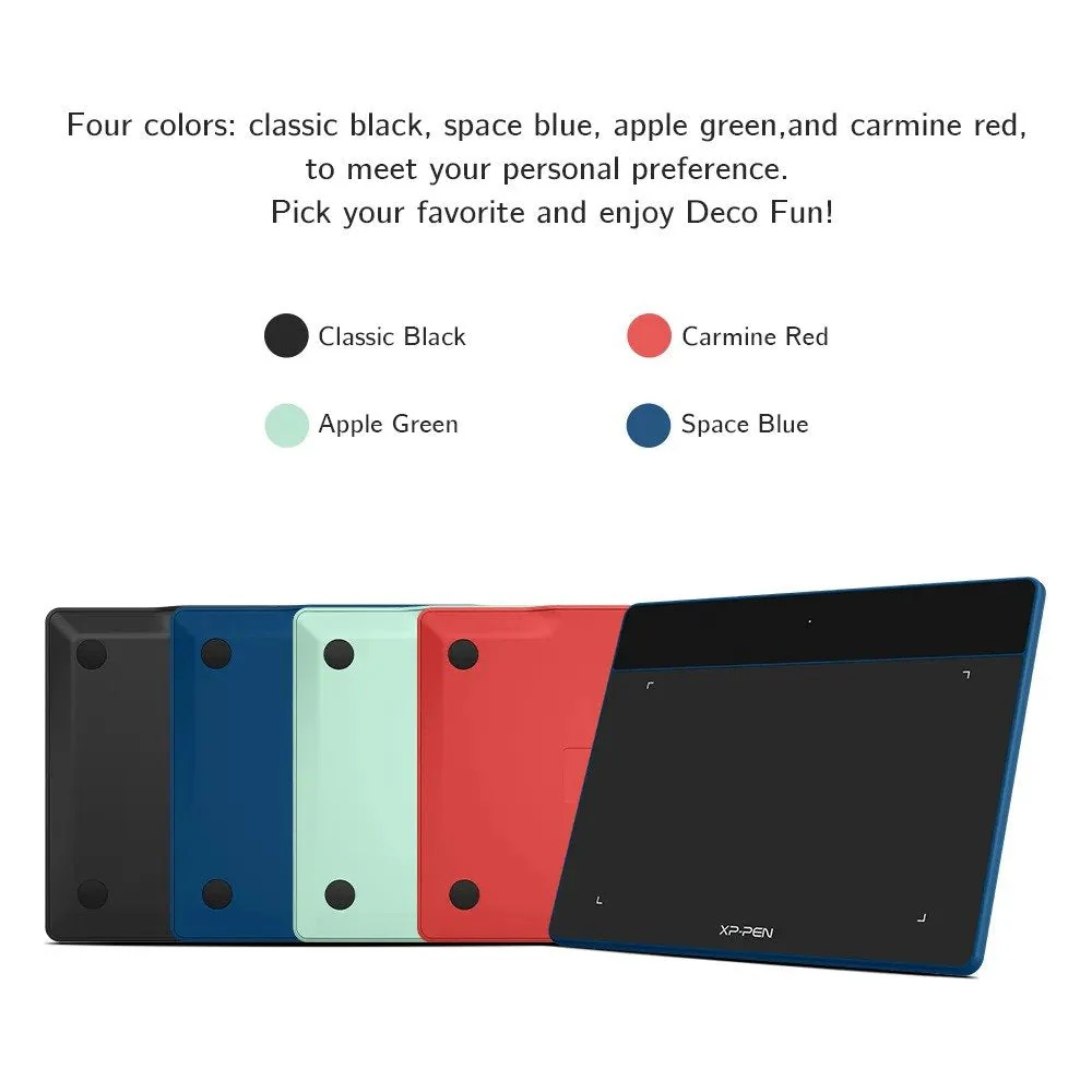 XPPen Deco Fun S Graphics Tablet - Black - Image 3