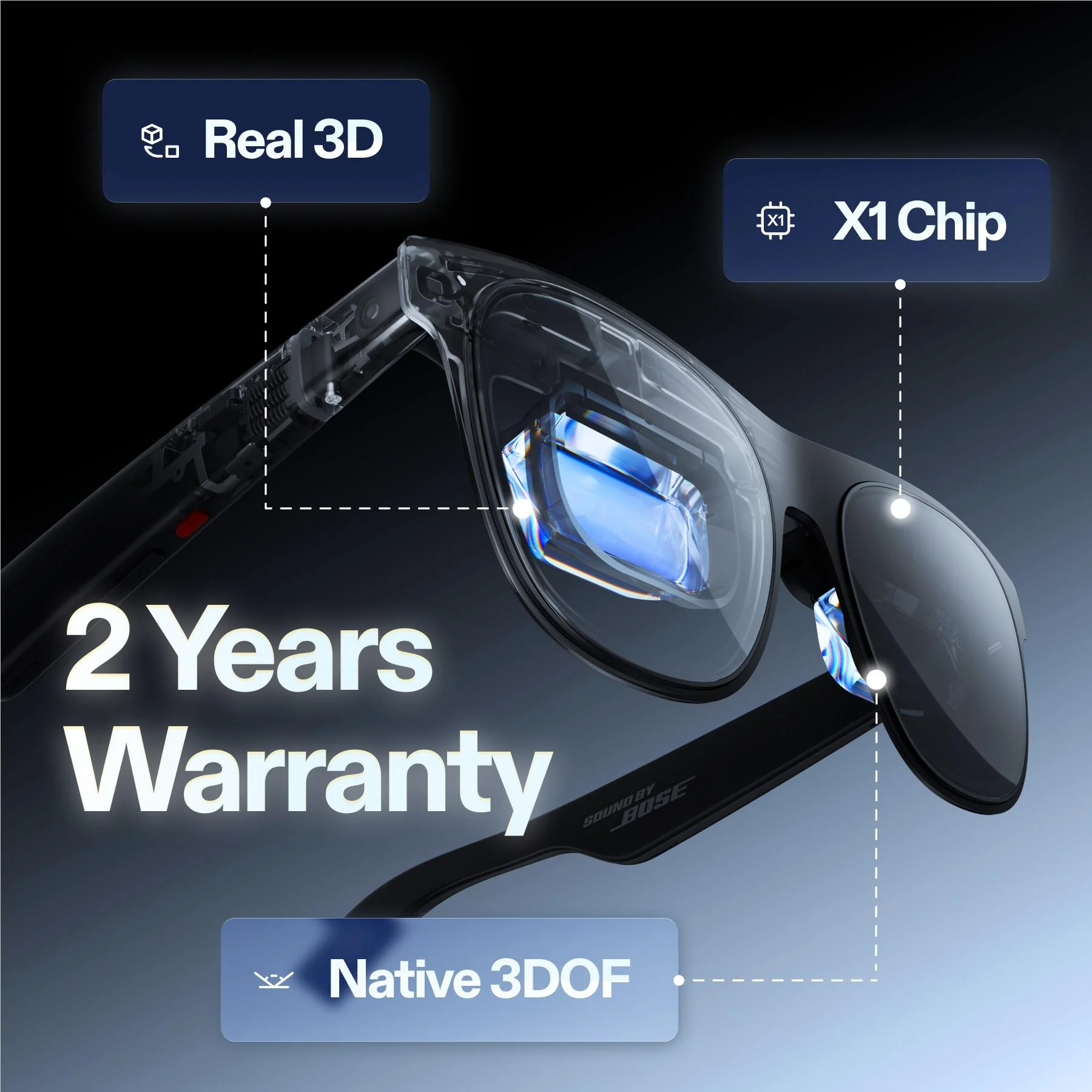 XREAL One Pro AR Glasses with  X1 Chip (Large) - Image 5