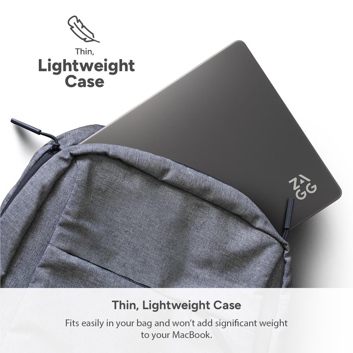 ZAGG Hardshell for MacBook Pro 13" M2/M1 (Smoke) - Image 2
